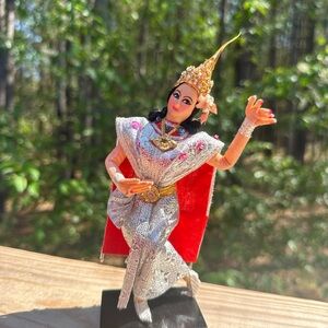 Vintage handcrafted Thai Temple Dancer Figurine